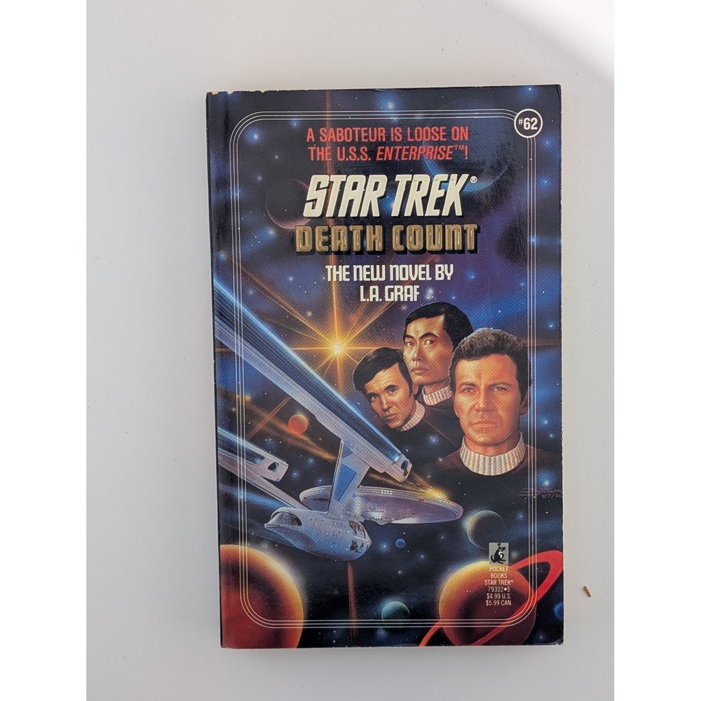 Star Trek Death‎ Count Paperback Book #62 L.A. Graf Original Series Pocket Books